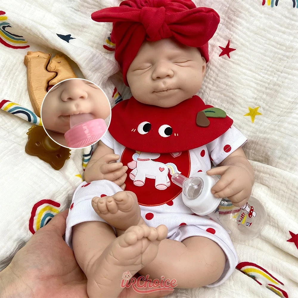 

Lifelike 20inch Pascale Full Soft Silicone Reborn Baby Girl/Boy Easy to Clean Weighted Doll Anatomically Correct for Gift