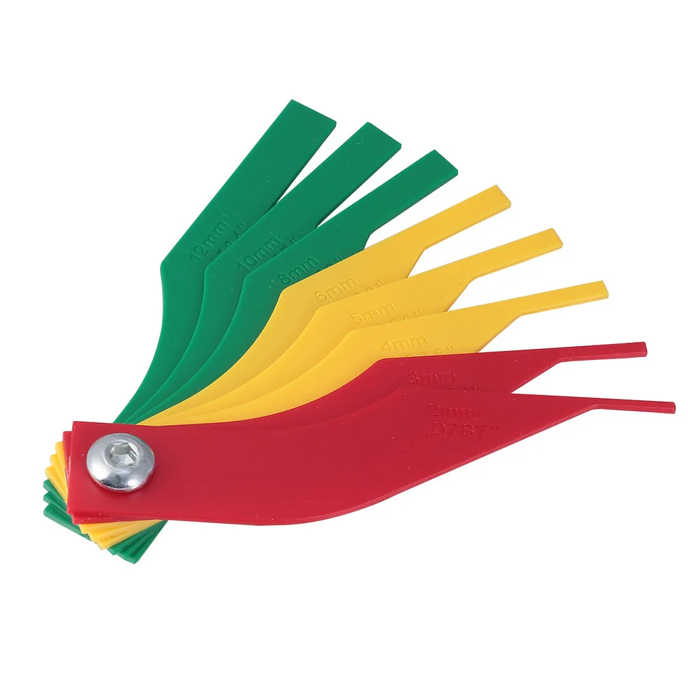 

2pcs Brake Pad Gauge Plastic Disc Brake Thickness Measuring Tool For Car Auto Repair Kit Lightweight Scale Ruler Tester