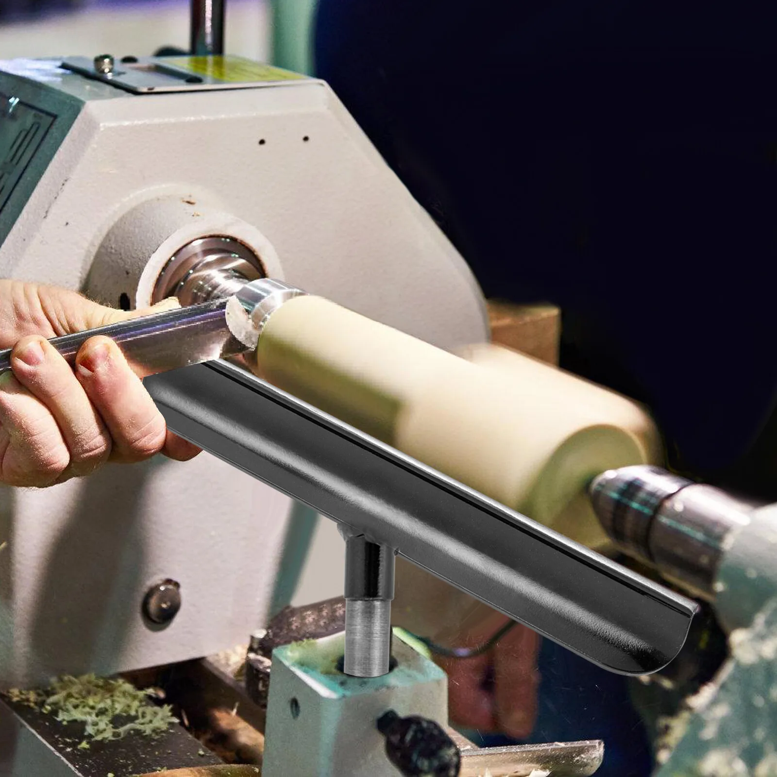 12 inch roestvrijstalen houtdraaibank gereedschapssteun, voor houtbewerking draaibank draaien, ronde staaf draaibank gereedschapssteun