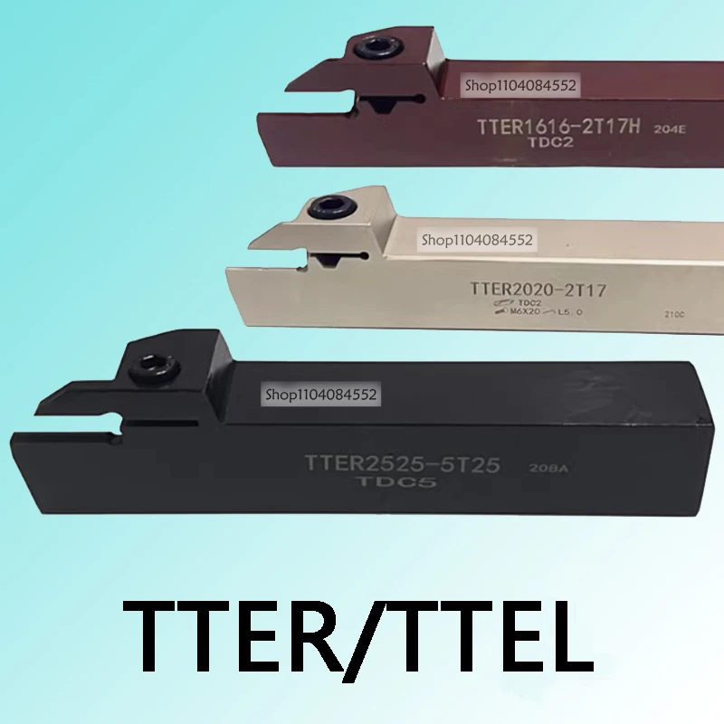 

CNC TTER cylindrical slotting tool bar TTEL seismic TDC2 TDC3 blade outer diameter cutting tool 1212 1616 2020 2525-2T17