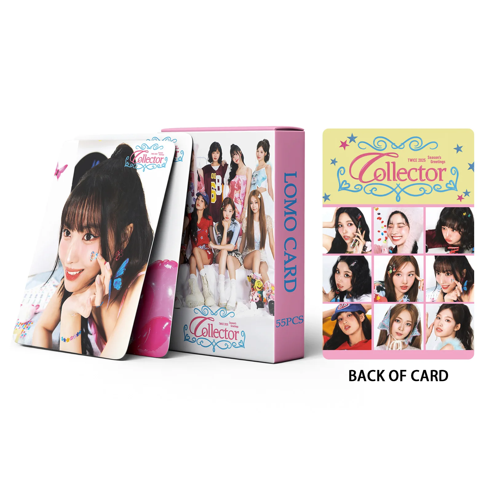 55pcs/set Kpop Idol Lomo Cards TWICE Photocards Collector Photo Card 2025 Season's Greetings Postcard for Fans Collection