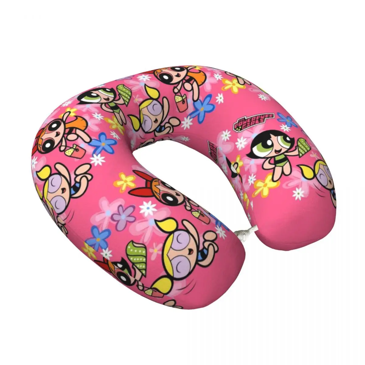 Custom The P-Powerpuffs Girls Travel Neck Pillow Head Support Pillow Cushion Cars