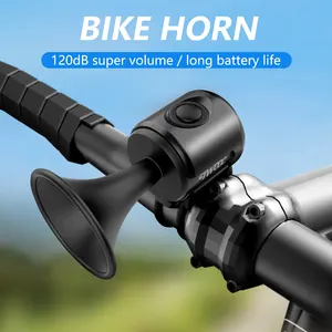 Zwei -OC -Fahrrad für elektronische Horn -Hochwarnschall CR2032 120 dB IPX4 Batterie Nachweis für wasserdichtes Straßen und Mountainbike 12 Hauptverkauf Elektronisches Horn für Fahrrad - №3