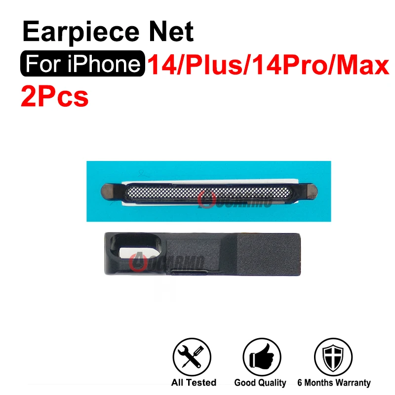 2Pcs Earpiece Dust Mesh Earspeaker Bracket Net Replacement Parts For iPhone 14Pro / 14 Pro Max / 14Plus