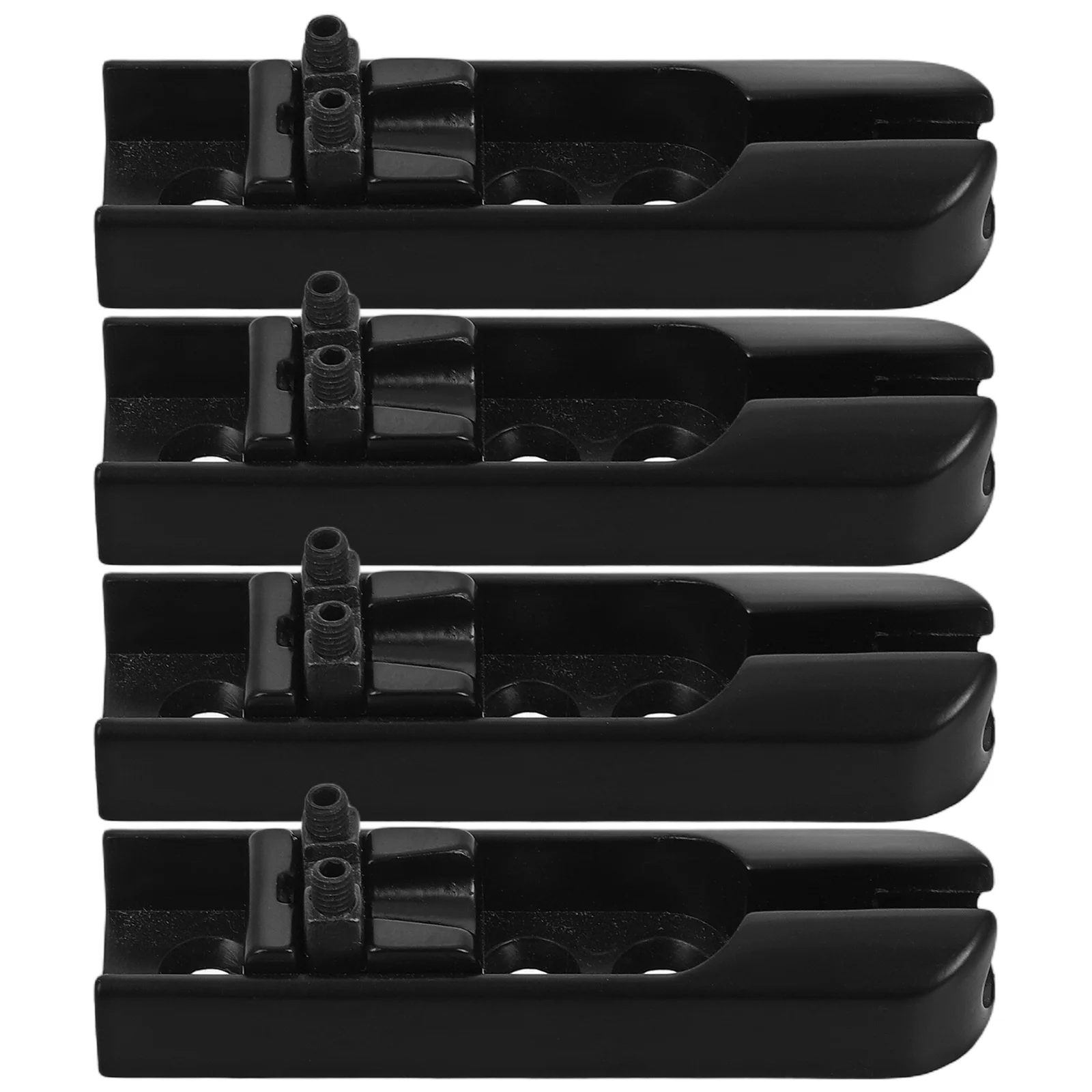 

4Pcs Bass Single Bridge Black Set 4-String Electric Bass Guitar Replacement Parts Screws Precision Sound