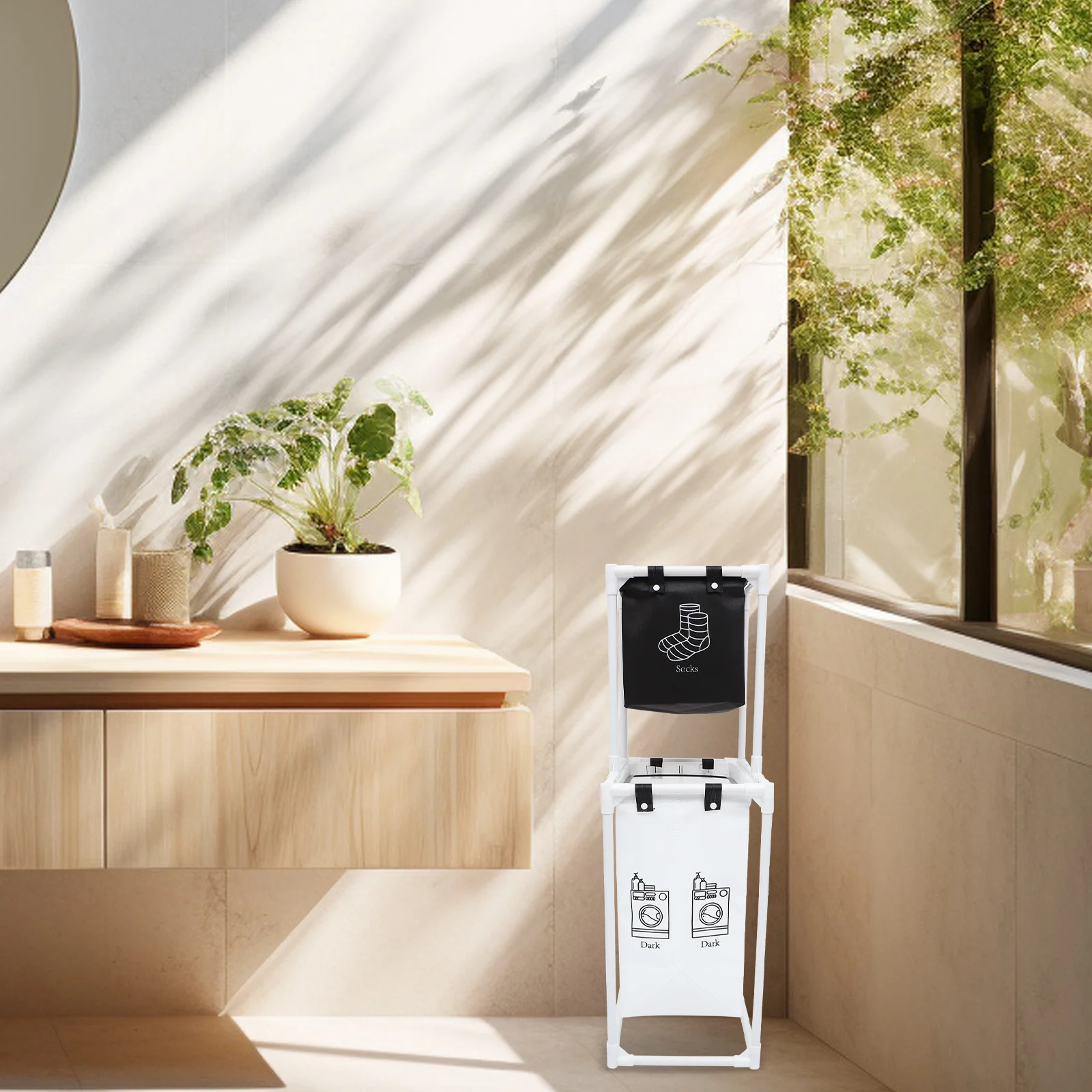 

Folding Laundry Basket With Stand Large Capacity Removable Clothes Storage Basket For Bedroom Home Use Dirty Clothes Organizer