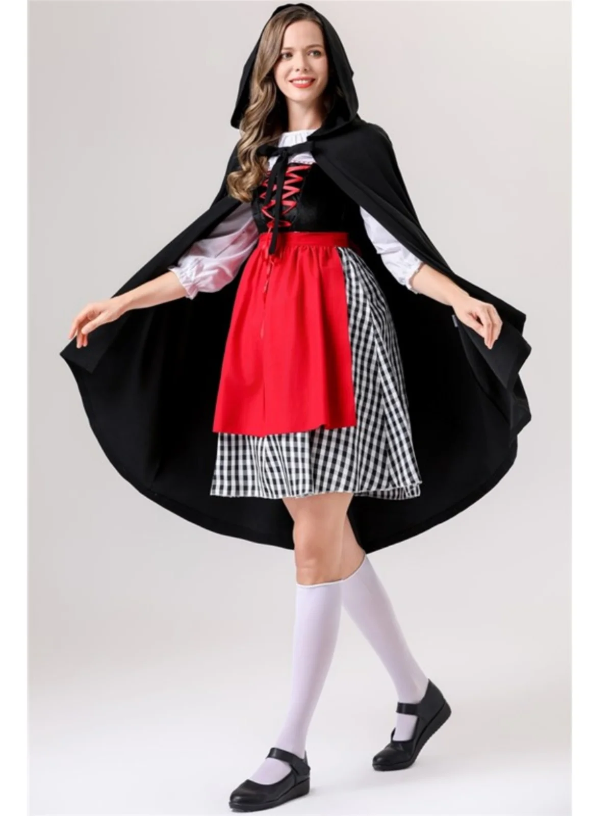 loween Fairy T Cosplay Cappuccetto Rosso Gonna Abito Cameriera orm Par Performance Bambini Evento di raccolta parentale