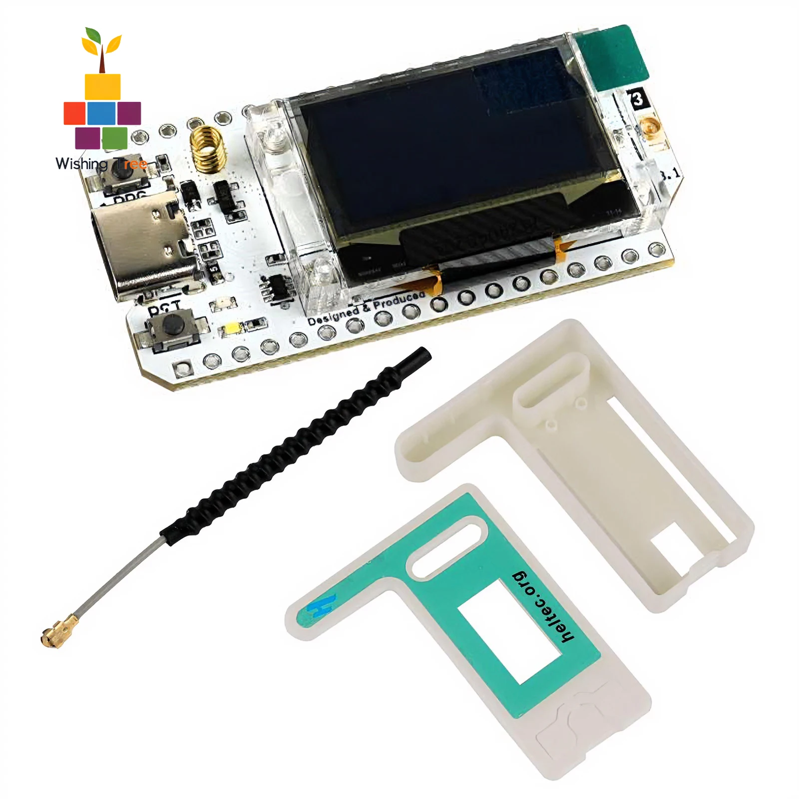 

Heltec LoRa 32 V3 Node Development Board SX1262 Chip 0.96" OLED WiFi/BLE/LoRa Tri-Mode 868/915Mhz IoT Kit with Case