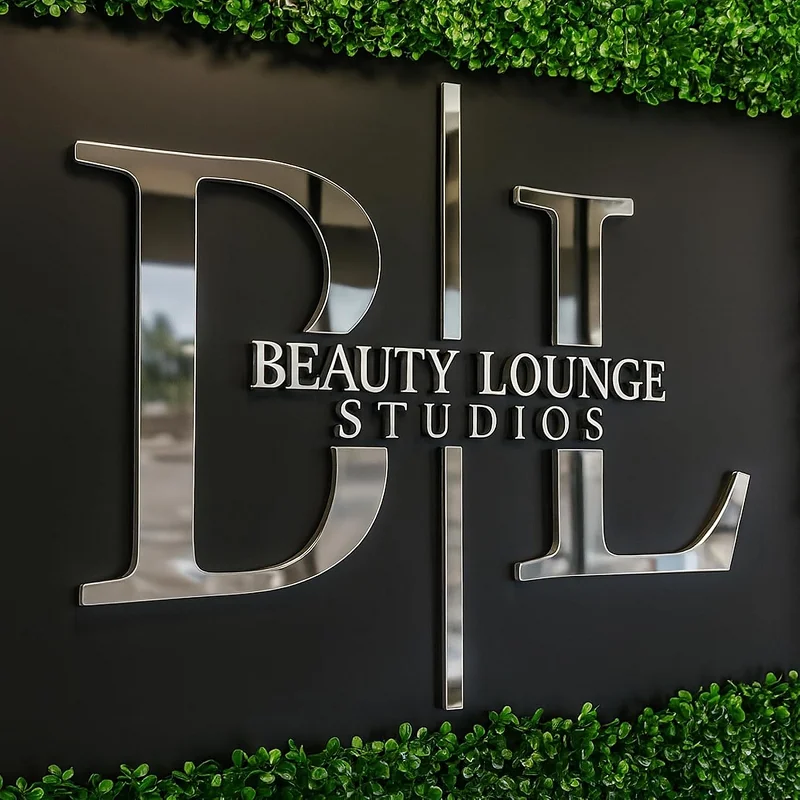 Custom 3D Stainless Steel Logo Sign Professional 3D Metal Letters Company Office Logo Reception Sign for Wall Beauty Salon Spa