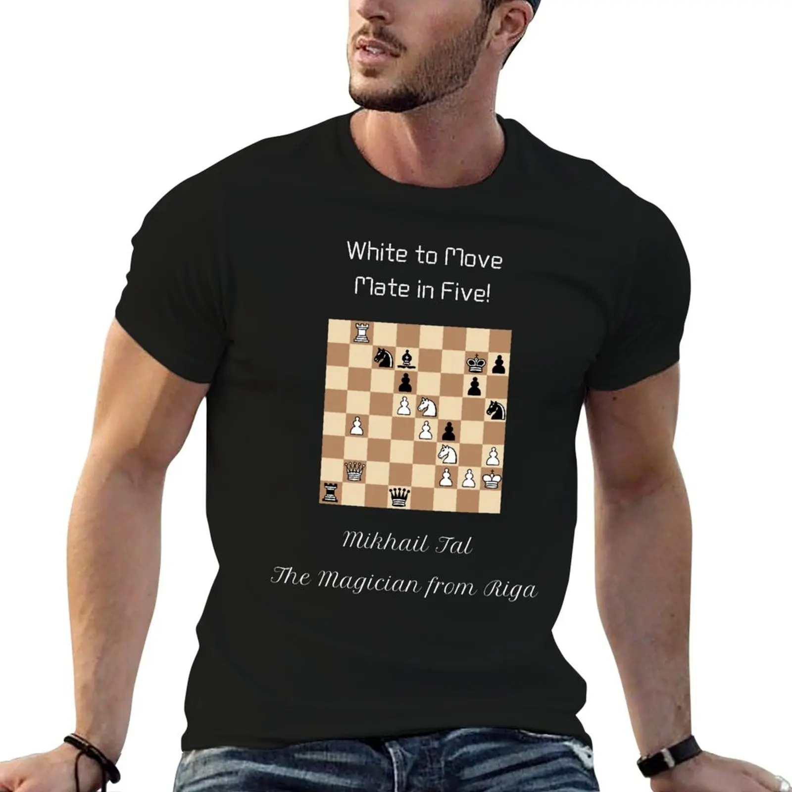 

Chess T-Shirt Mate in Five T-Shirt man t shirt designer t shirts for man graphic funny T-Shirt