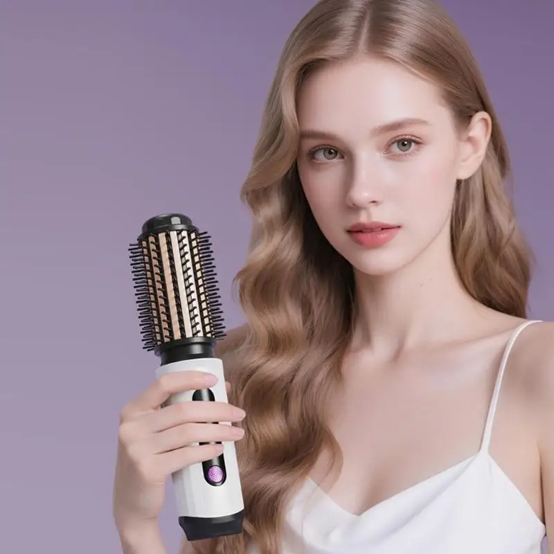   Practical Hair Curler Straightener Multipurpose Wireless Device Efficient Heating System ABS Texture for Quick Results