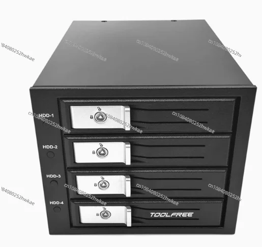 

3 optical drive slots to 4 3.5-inch hard drive modules with independent switch control and support for SATA/SAS interfaces