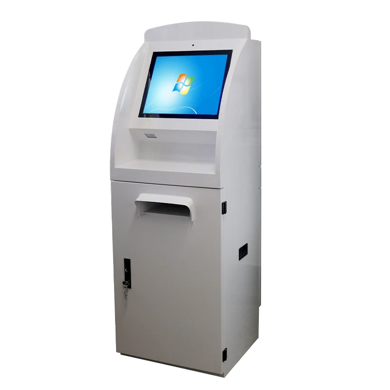 Outdoor Ticket Vending Kiosk Waterproof Anti Glare Touch Screen Card Issue Payment Outdoor Parking Kiosk Atm Bank Machine