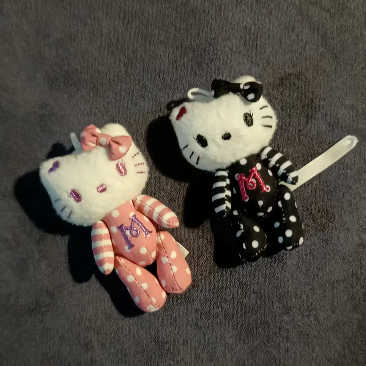 

Sanrio Hello Kitty Polka Dot Plush Keychain Set Cute Bag Charms