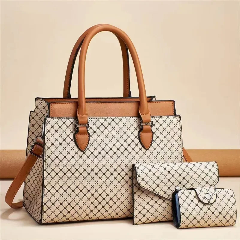 Modna nowa torebka damska z dużą pojemnością kolorowa torba na ramię klasyczna torba Retro typu Crossbody torba na dojazdy do pracy — zdjęcie 7