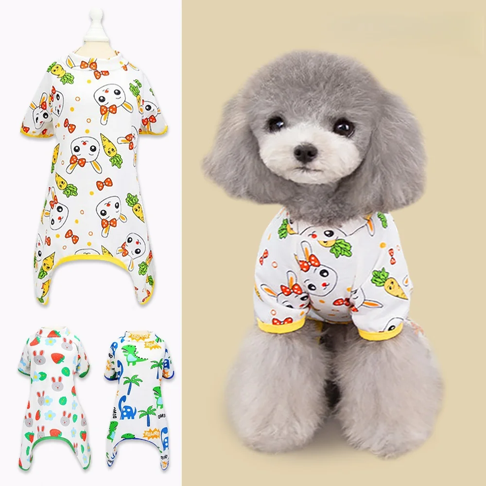 

Warm Dog Cat Pajamas, Cozy Winter Sleepwear Soft Flannel Fleece Indoor Nightwear for Small Medium Large Pets