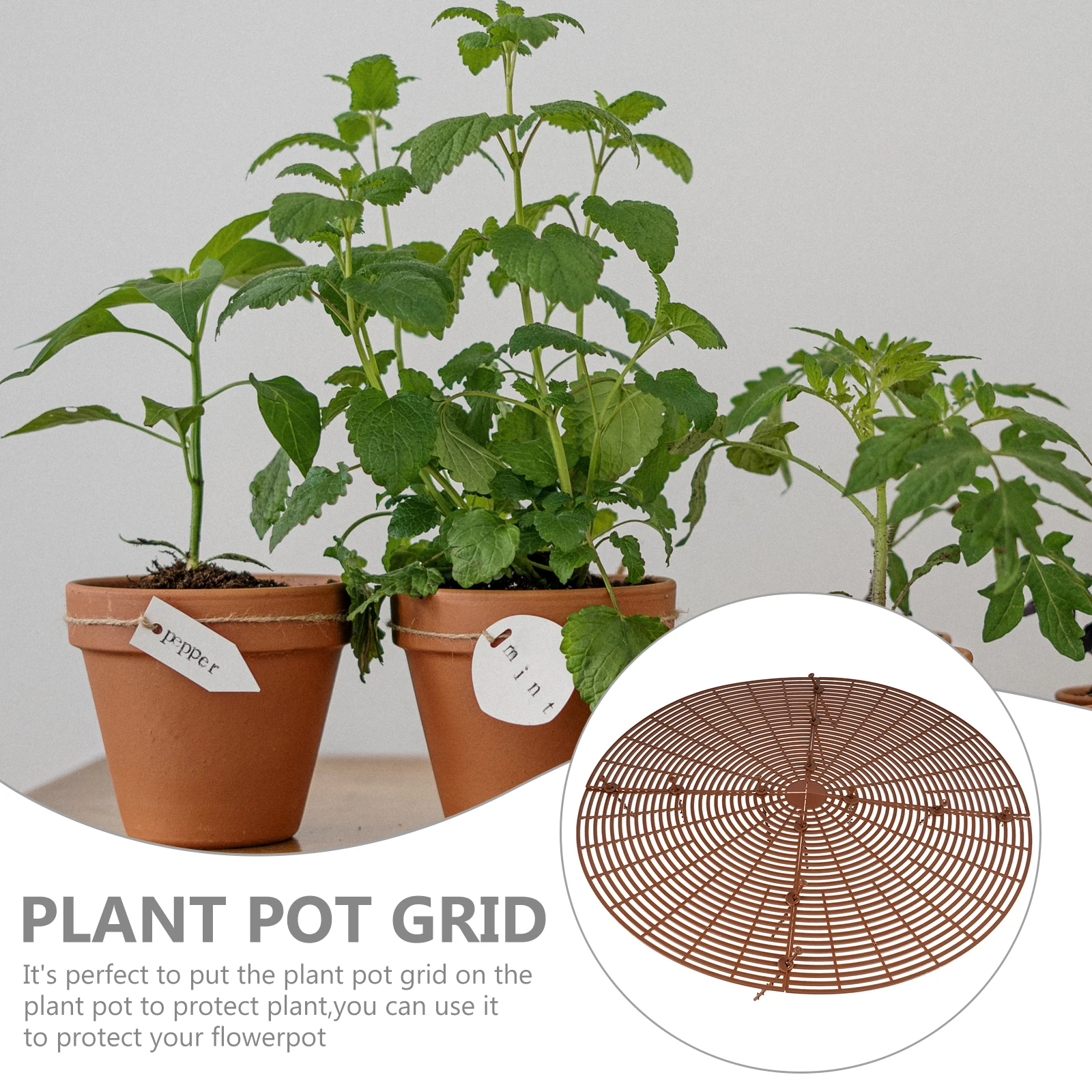 

Durable Plant Pot Cover Plastic Cuttable Flower Pot Soil Protector for Garden Home Office Flowerpot Accessory Soil Guarding