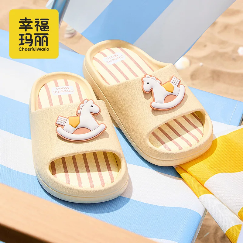 Baby Boys Girls Slippers 2026 New Summer EVA Cartoon Slippers Non-slip Indoor Home Shoes For Boys Girls Older Kids