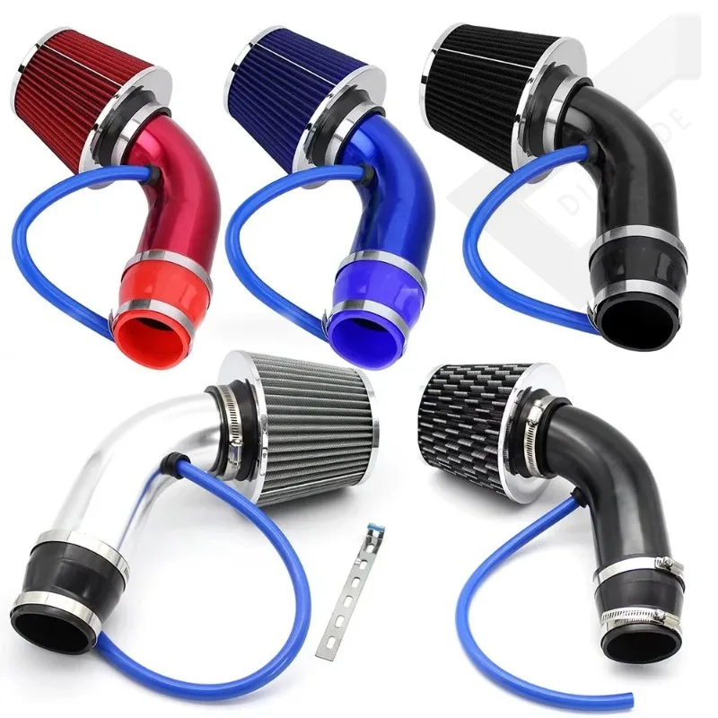 

3inch 76mm Car Air Filter Adapter Car Parts Intake Aluminum Pipe with Air Filter Intake System Turbocharged Pipe Kit