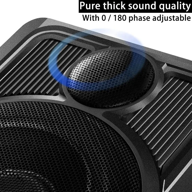 10 Inch 600W Car Subwoofer Bass Speaker Amplifier HIFI Audio Processor Aluminum Alloy Auto Vehicle Power Stereo Amp Music Player