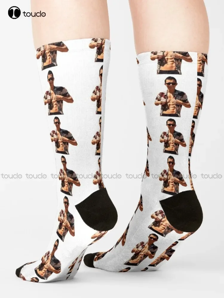 Tom Holland Shirtless Design Socks Boy Socks Unisex Adult Teen Youth Socks 360° Digital Print Custom Gift Funny Sock