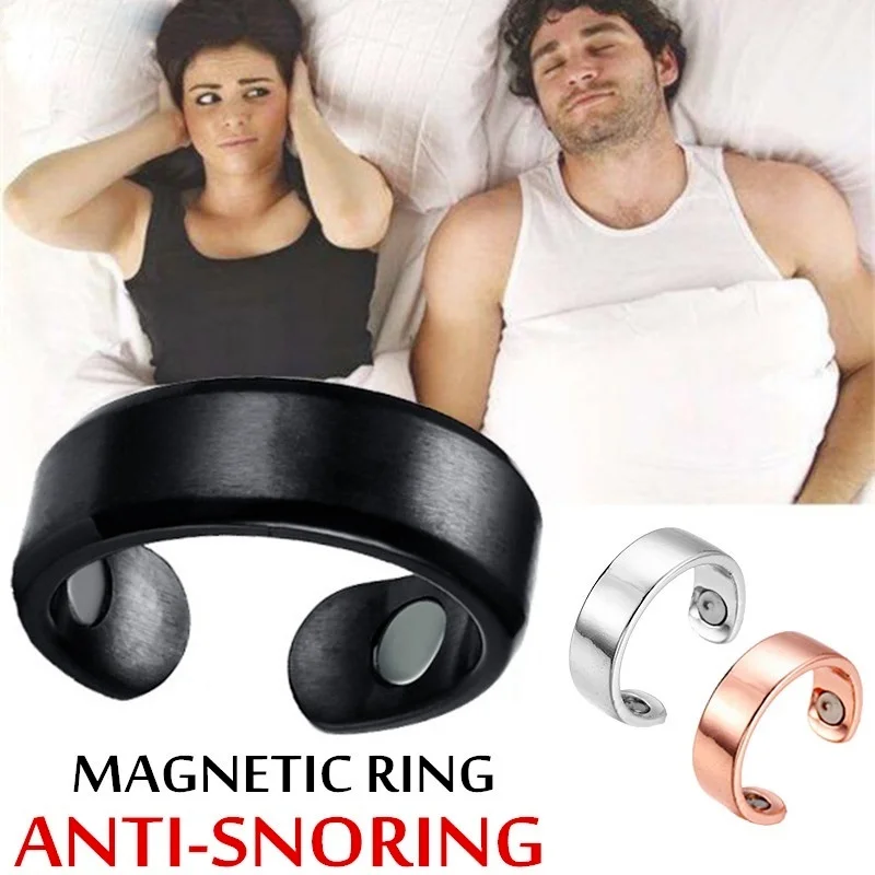 12Styles Anti Snoring Ring  Sleeping Breath Aid Acupressure Treatment Stop Snore Health Care Magnetic Therapy Finger Ring