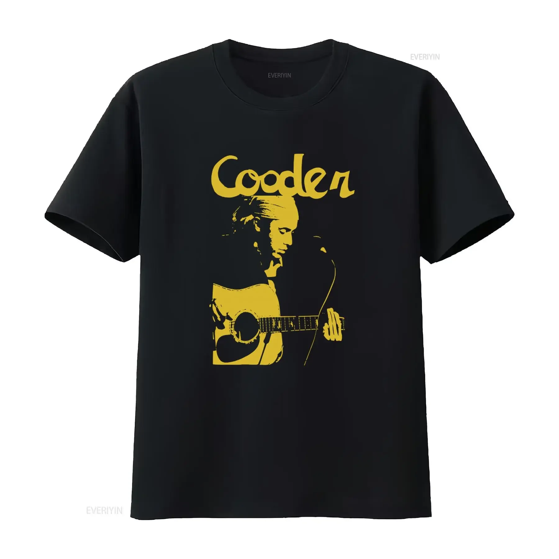 Camiseta de músico y guitarrista RY COODER con estampado de estilo retro para amantes de la música, camiseta vintage lavada, suave y transpirable para uso diario