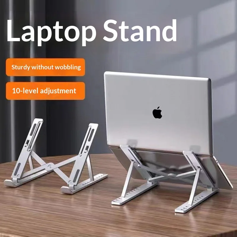Foldable Laptop Stand Cooling Notebook Bracket Adjustable Ergonomic Laptop Support Base Holder Laptop Tablet Accessories Stands