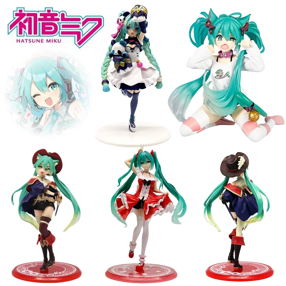 Figura de Anime 2026, Vestido de Flores de Cerezo, Figuras de Acción Kawaii, Traje de Baño, Vocaloid, PVC, Modelo Coleccionable, Juguete para Niña
