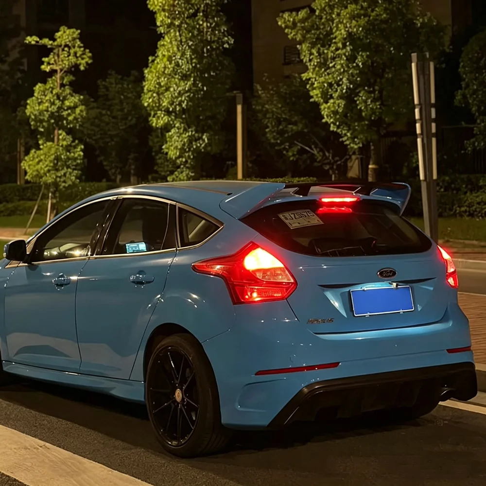 Picture 6: For 2012-2018 Ford Focus RS Mk3 MK.5 Mk III Mk III.5 C346 Hatchback Rear Roof Trunk Lid Spoiler Wings Car Exterior Accessories