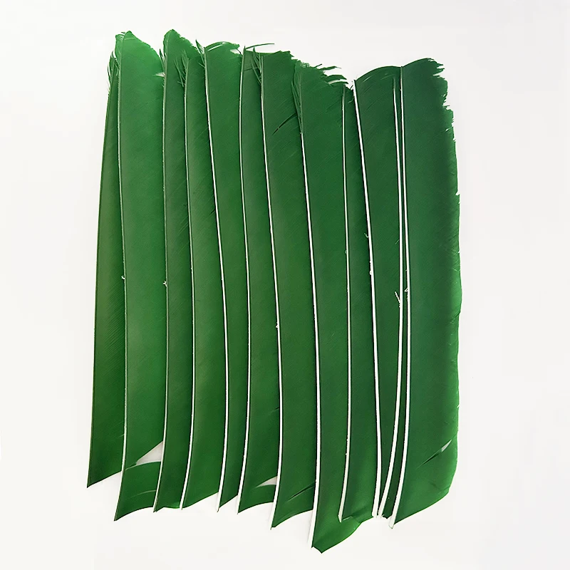 100PCS 18-25CM Volle Länge Türkei Pfeil Federn DIY Jagd Bogen Pfeil Zubehör Bogenschießen Befiederung Rechten flügel Flügel – Detail 4
