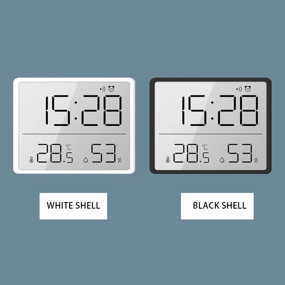 LED Digital Alarm Clock Electronic Digital Alarm Clock Screen Desktop Clock For Home Office Backlight Temperature Display