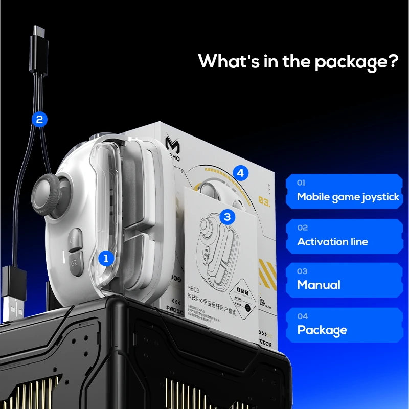 MEMO Kip eten Mobiele game-joystick MB03 Gamepad-controller Draadloos Combo-schaduwknop met één klik Intelligent drukpistool