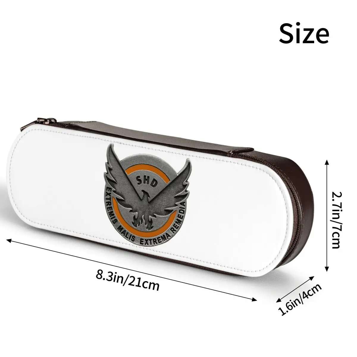 The Division 2 Shd Strategic Homeland Division Leather Pencil Cases Pencil Pouch Storage Stationery Supplies Pen Box