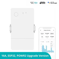 SONOFF Smart Power Monitoring Energy Meter Wifi Switch Pow Origin POWR316 ESP32 Chip Support EWeLink Alexa Home Assistant Ifttt