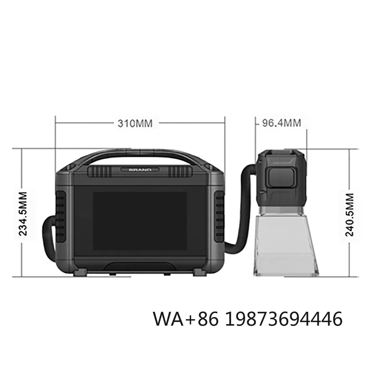 Portable Mini Laser Marking  Supports PLT DWG BMP Format Outdoor Metal Nonmetal Marking