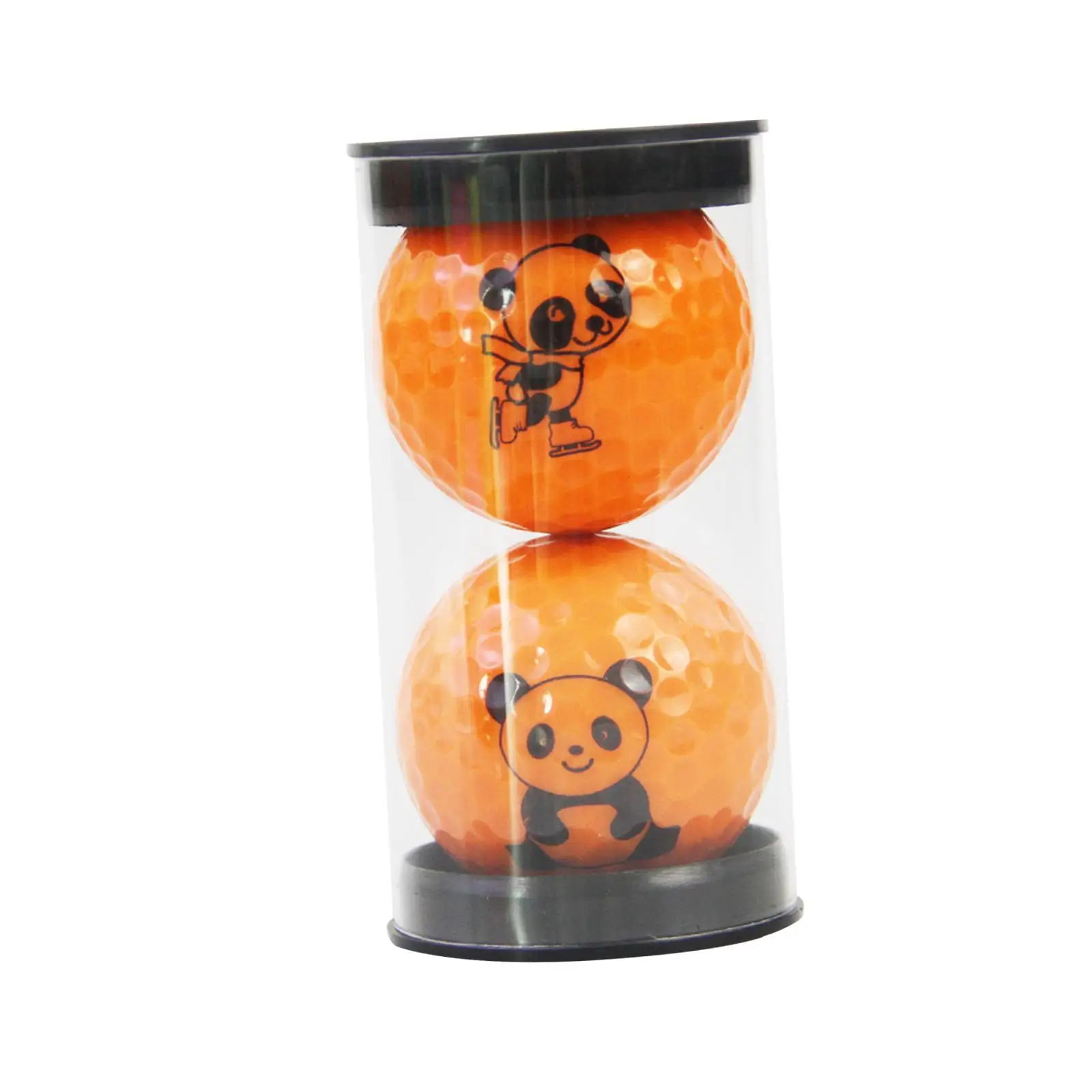 

Забавные мультяшные мячи для гольфа в виде панды, резиновые тренировочные мячи для игр в помещении и на улице