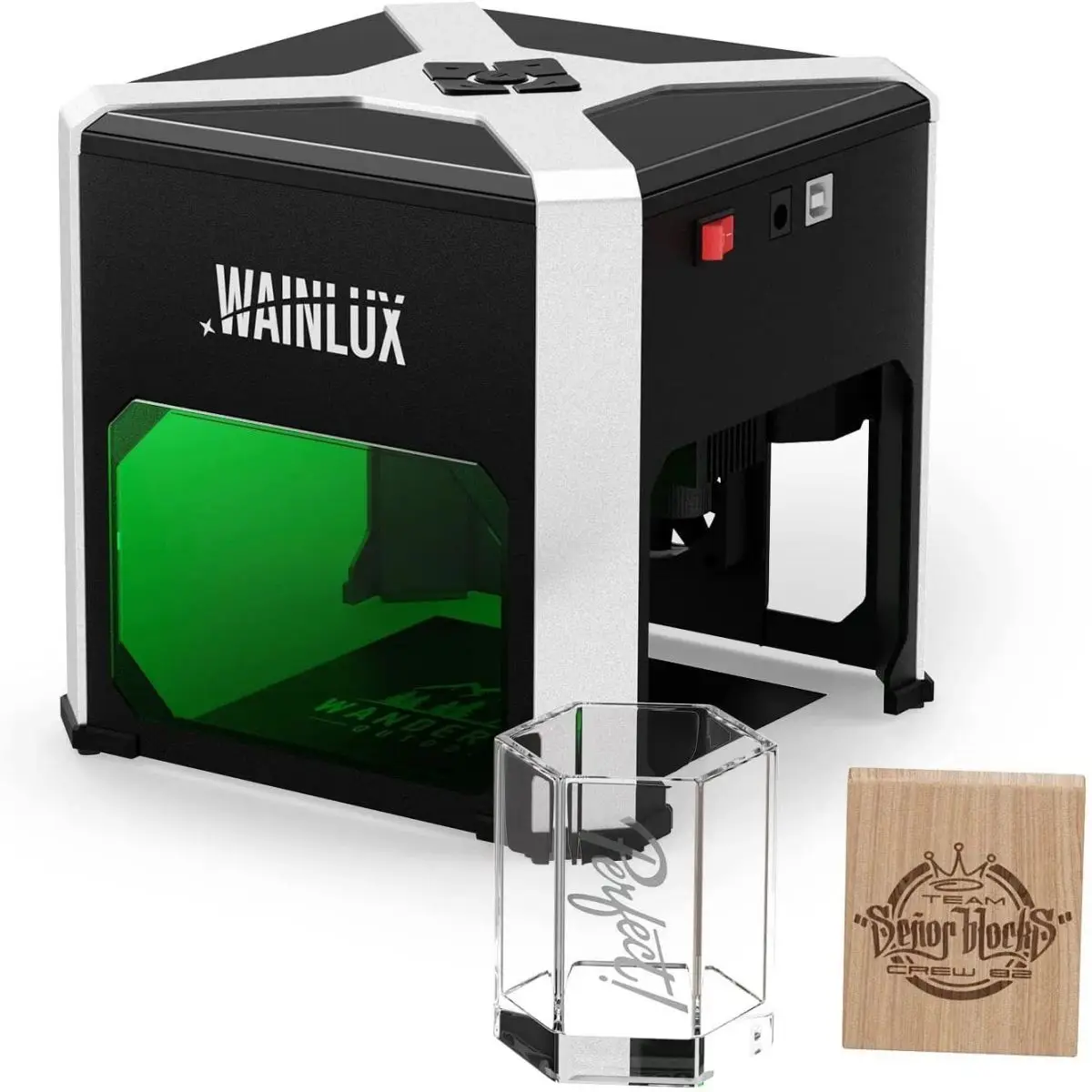 

Wainlux Laser Engraver K6 3000mw CNC Bluetoot Mini Laser Engraving Machine DIY Logo Mark Printer Cutter Woodworking Wood Plastic