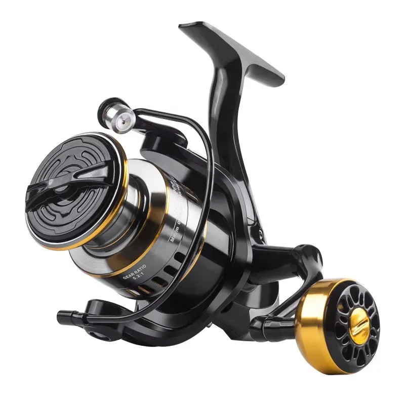 Vendita calda Mulinello da Spinning HE500-7000 Ball Grip Spool 10KG Max Drag 5.2:1 Rapporto di trasmissione Mulinello da pesca alla carpa Mulinello da pesca ODM