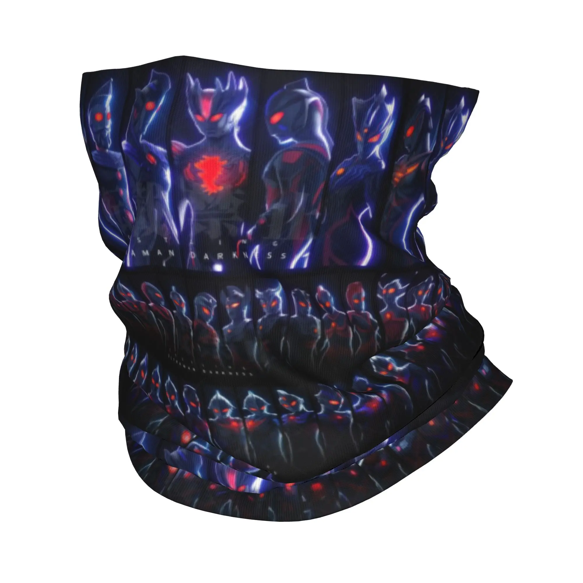 Maßgefertigter Ultraman Anime Nackenschutz für Damen und Herren UV-Schutz Winter Bandana Schal für Ski