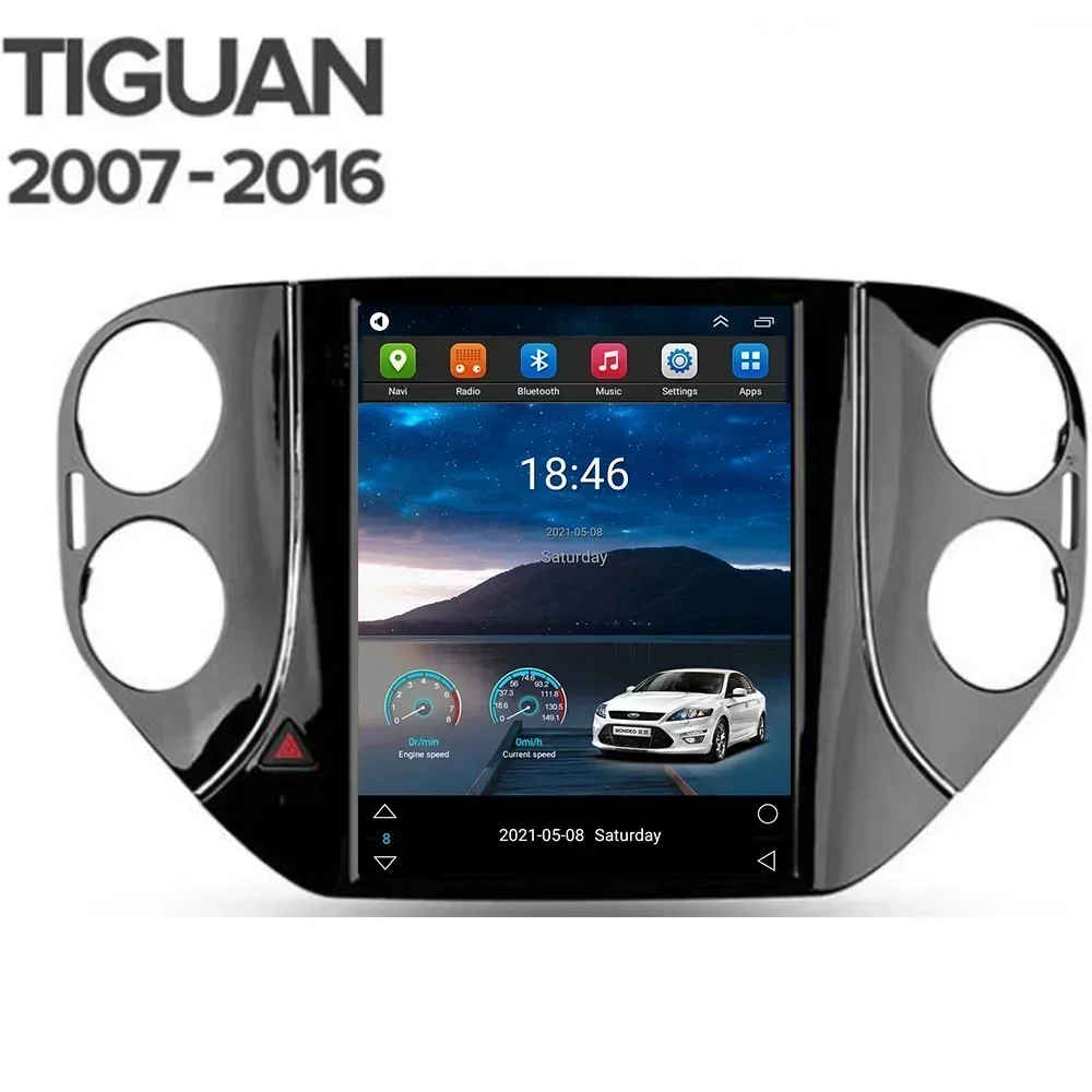 for VW Volkswagen Tiguan 2010-2036 Car Radio Carplay Stereo Tesla Screen 9.7 Inch Multimedia DVD Player Audio GPS NAVI