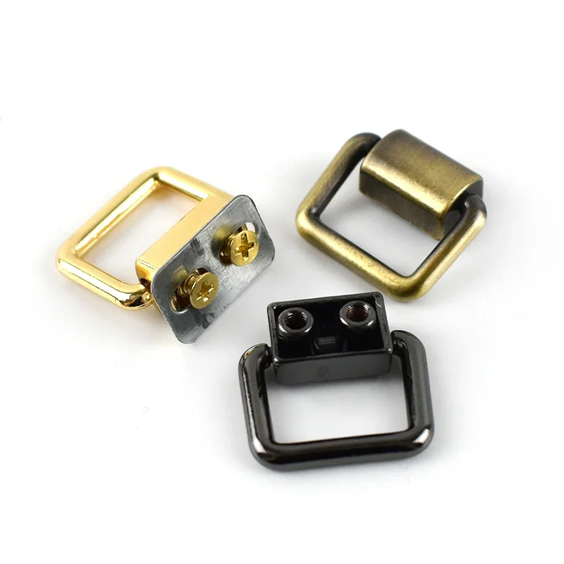 

5/10Pcs Meetee 15/16/19mm Square Metal Buckles Bag Side Clip Hook Strap D Ring Clasp Chain Connection Buckle DIY Sewing Hardware