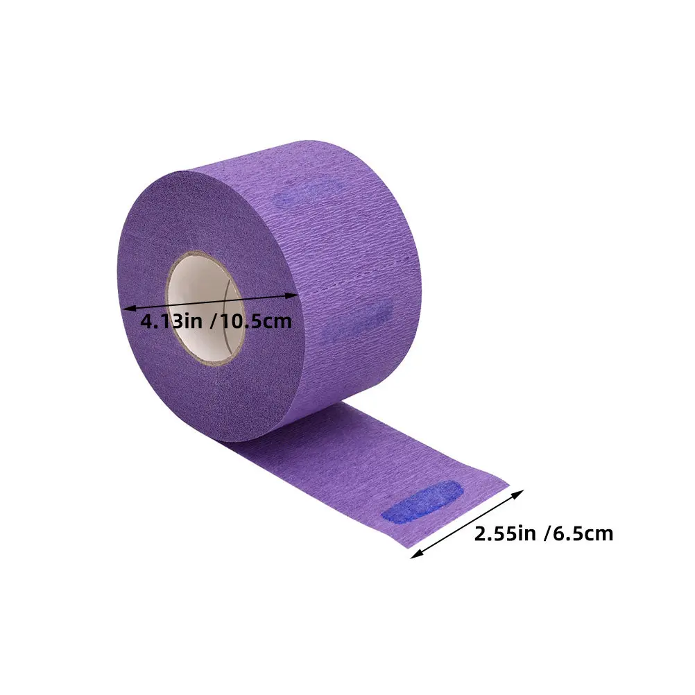 5 Rolls Barber Neck Paper Disposable Stretchy Neck Strips Haircut Styling Hairdressing Accessory Salon Use Hair Protection Tape
