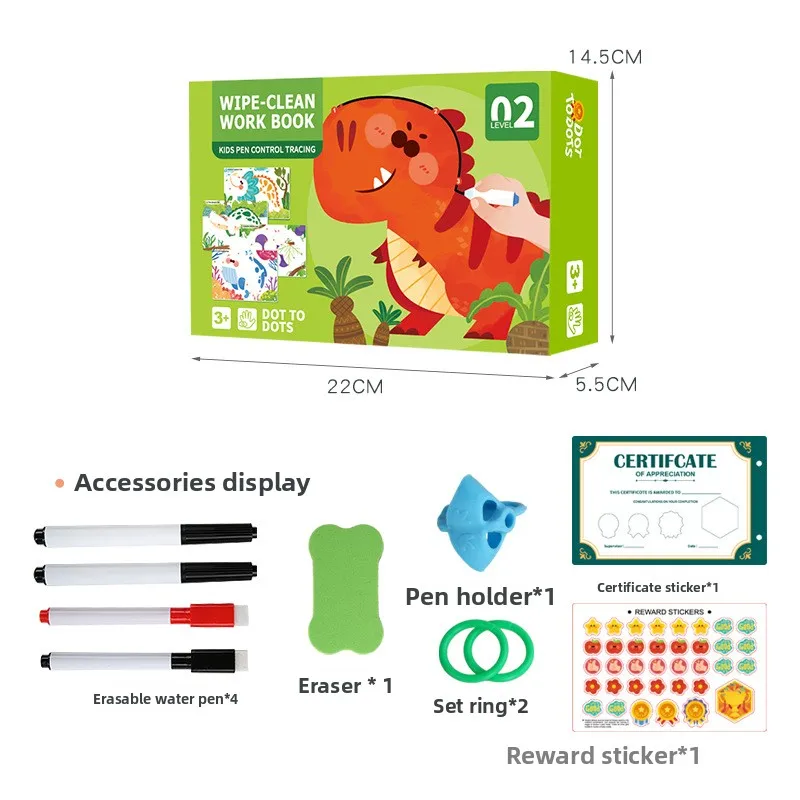 Montessori Magic Drawing Toy Set voor kinderen Pencontrole Training Kleur Vorm Wiskunde Match Game Peuter Leren Educatief speelgoed