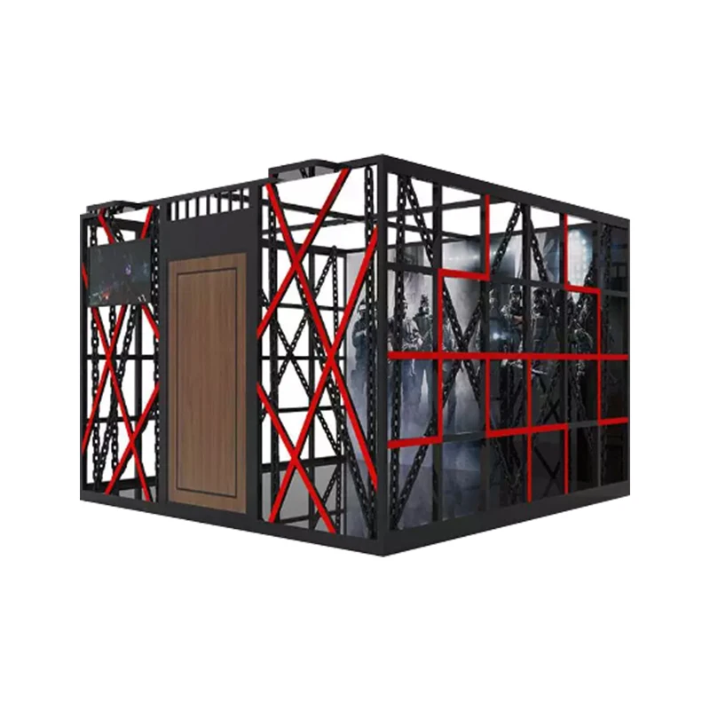 2025 High Quality New Direct Sales VR Escape Room, 360 Degree Standing Walking Platform, 4-player VR Shooting Platform view 4