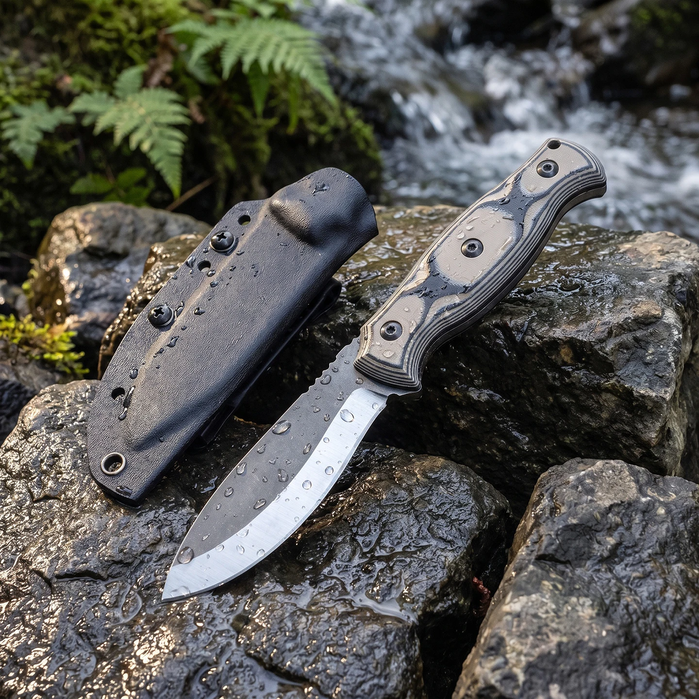 FX-EGO - Outdoor Small Straight Knife - Emergency Rescue Knife for Camping with High Hardness and Integrated Design for Fruits
