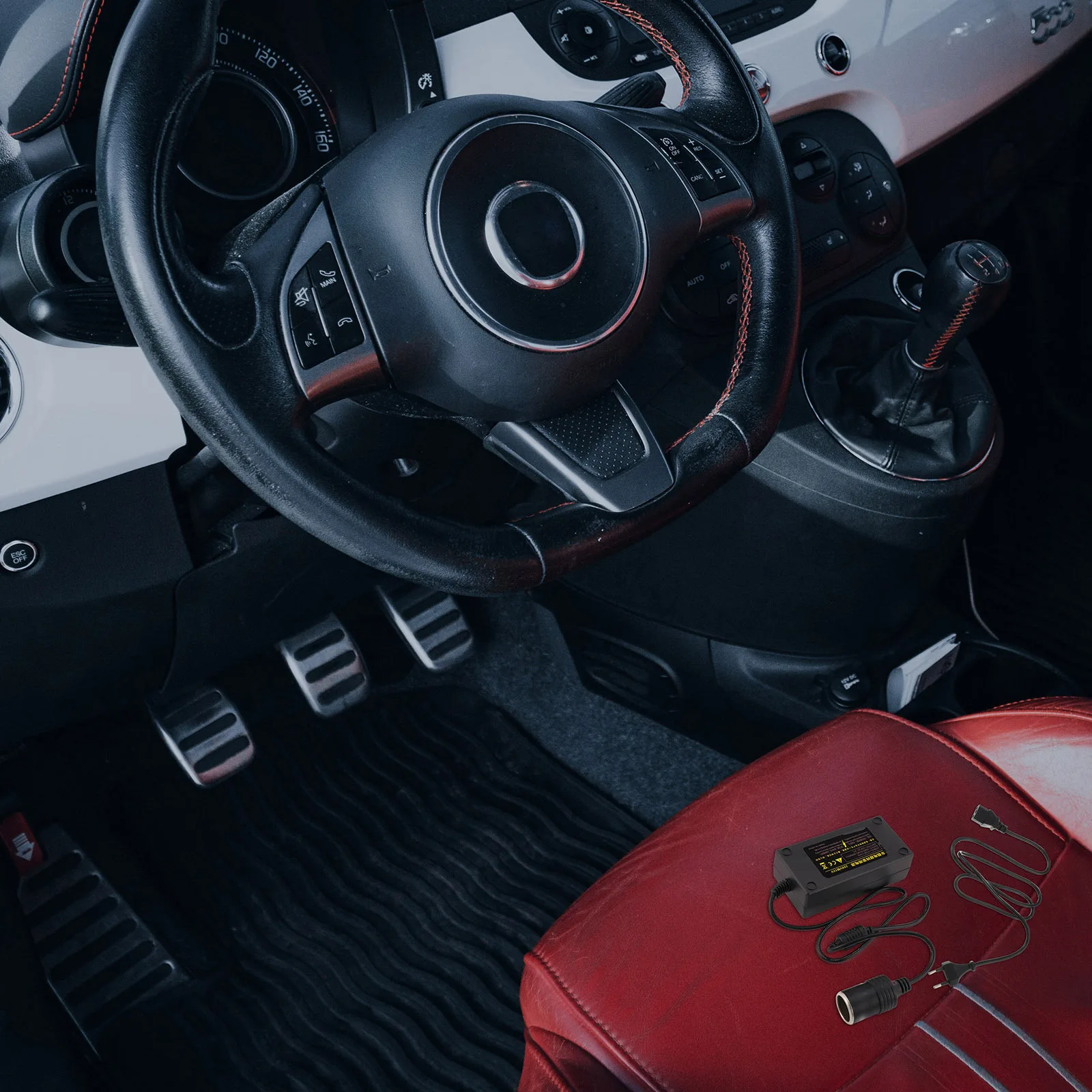 

1Pcs Power Converter 220V to 12V Vehicle Compact Durable Car Power Adapter Portable Converter Equipment for on-Board Electric