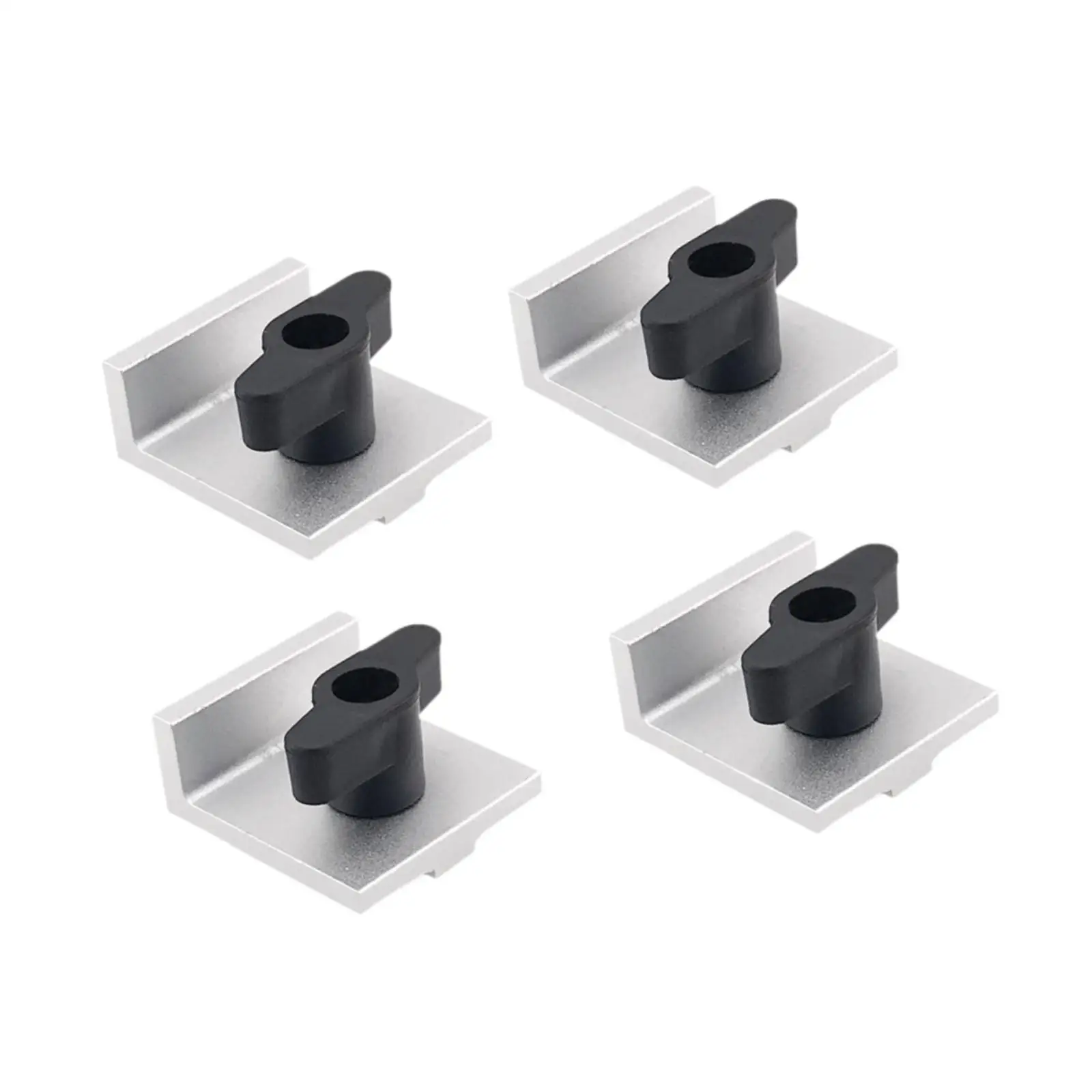 Adjustable T Track Table Stop Block Kit Durable Aluminium Alloy for Woodworking Fixtures and Router Table