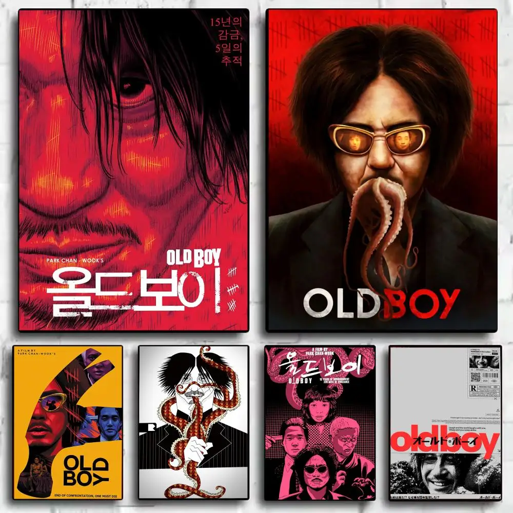 

O-Oldboy Classic Movie Painting Calligraphy Canvas Poster: Crease Free Waterproof Durable All Space Wall Decor
