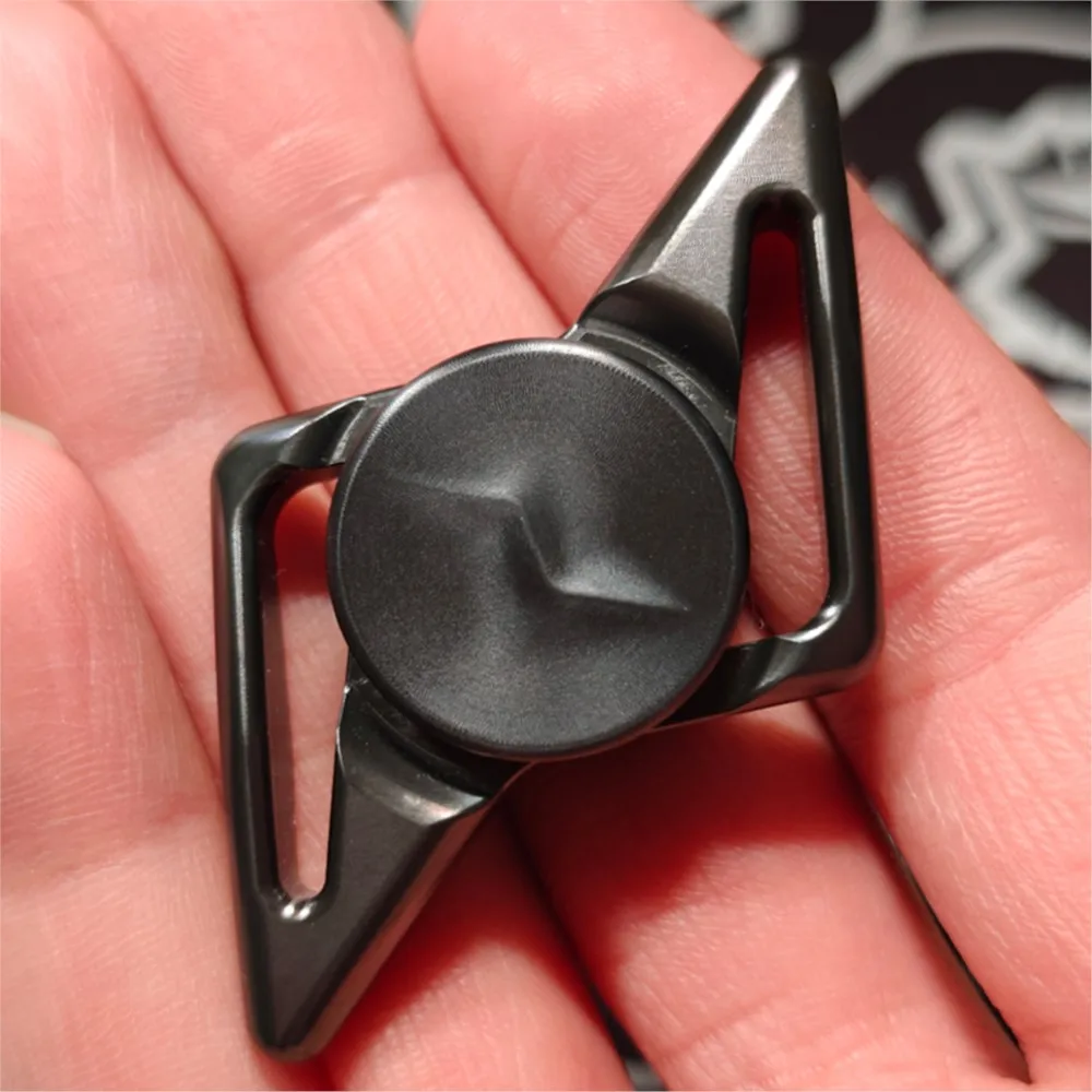 FOX.EDC Aoshine Fidget Spinner à deux lames, jouets Anti-stress, jouets sensoriels pour adultes, Spinners Fidgeting, gyroscope en acier inoxydable